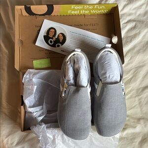 Xero Shoes Men's Casual Slip-On Loafers in Light Gray